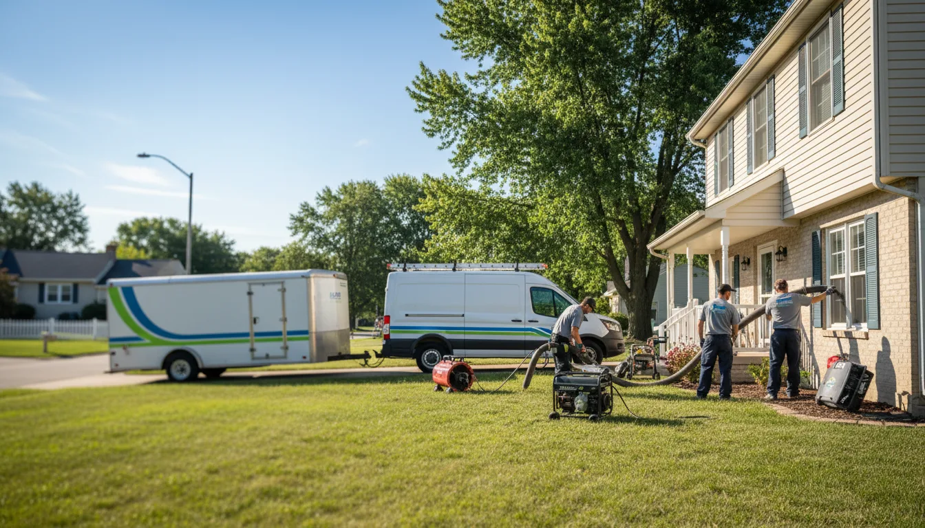 Flooded Basement Restoration And Cleanup With Repair in Medway, OH near me